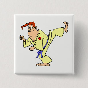 Karate 2 Inch Square Button