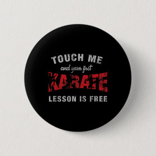 Karate 3 2 inch round button