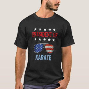 Karate Accessories Usa Flag Karate Instructor Say T-Shirt