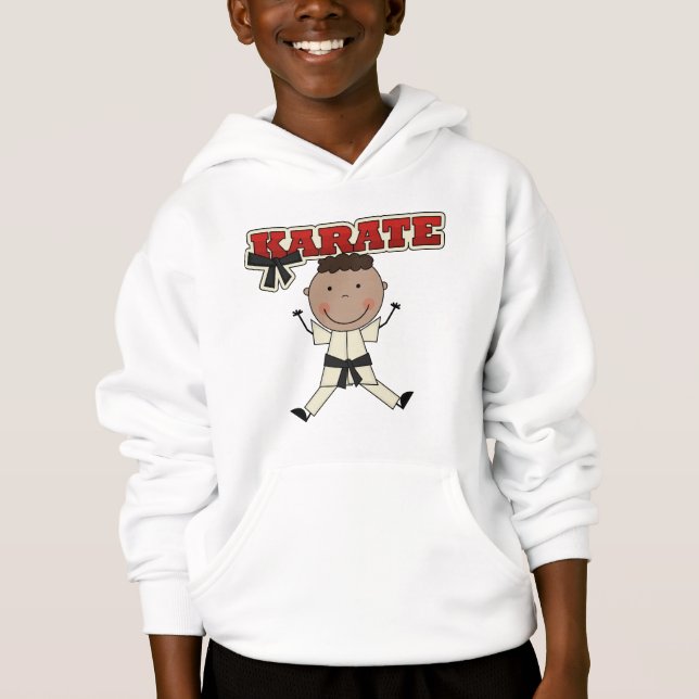 KARATE - African American Boy Tshirts and Gifts (Front)