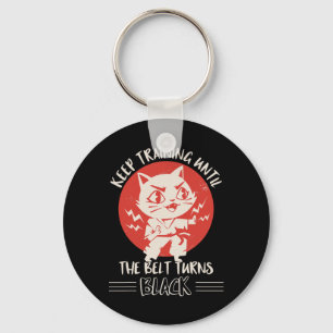 Karate Apparel Karate Quote Clothes Cats Keychain