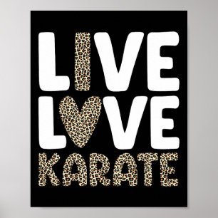 Karate Art For Men Women Kids Martial Arts Black B Poster