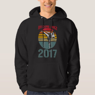 Karate Awesome Since 2017 5th Birthday 5 Years Old Hoodie