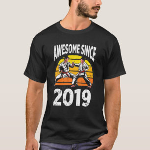 Karate Awesome Since 2019 3Rd Birthday 3 Years Old T-Shirt