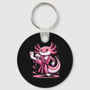 Karate Axolotl Martial Arts Taekwondo Kickboxing F Keychain