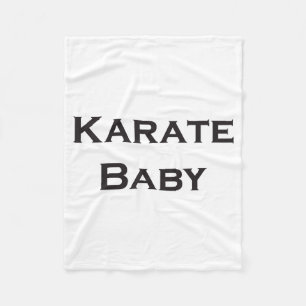 Karate Baby T Shirt Fleece Blanket