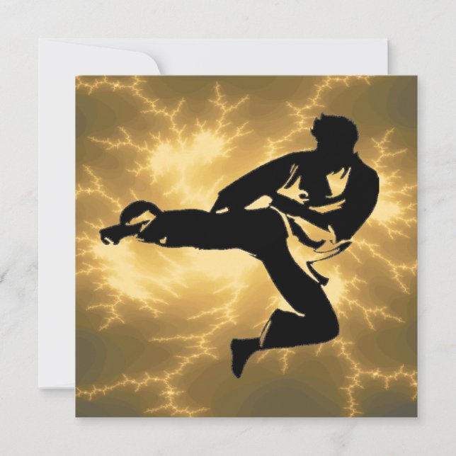 Karate BDay Party Invitation (Front)