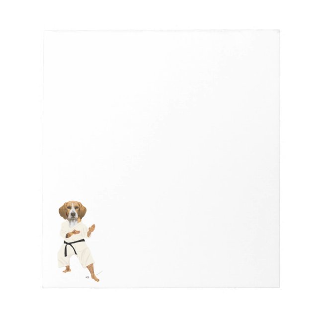 Karate Beagle Notepad (Front)