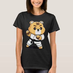 Karate Bear in Keikogi  Japanese Karateka Bear Tan T-Shirt