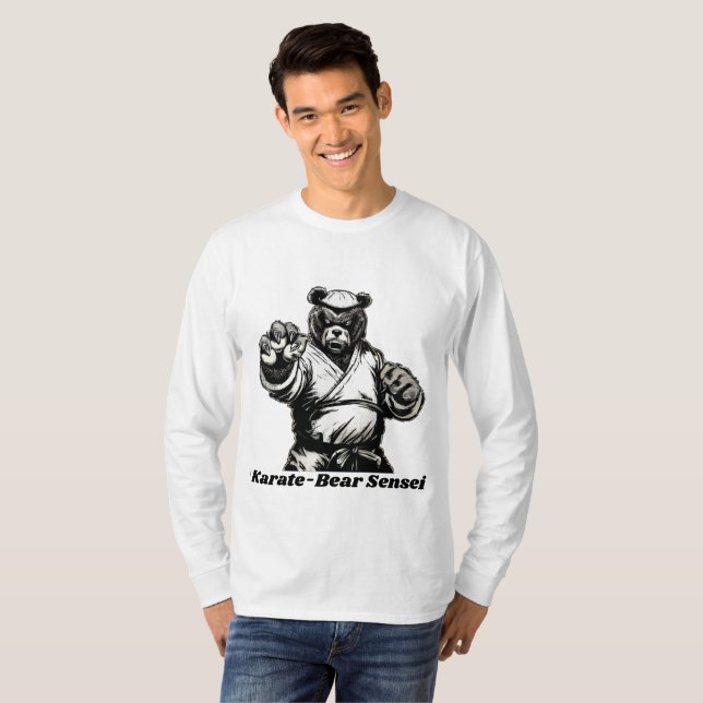 "Karate-Bear Sensei" T-Shirt (Front Full)