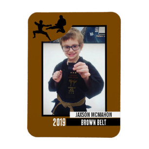 Karate Belt Achievement Flexible Photo Magnet