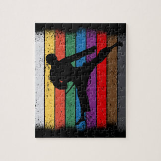 Karate Belt Colours Silhouette Jigsaw Puzzle
