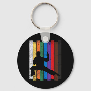 Karate Belt Rank Journey Keychain