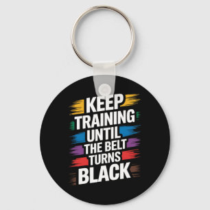 Karate Belt Taekwondo Training Martial Art Promoti Keychain