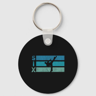 Karate Birthday 6 Year Year Taekwondo Boy 6th Birt Keychain