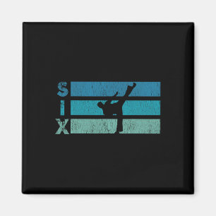 Karate Birthday 6 Year Year Taekwondo Boy 6th Birt Magnet