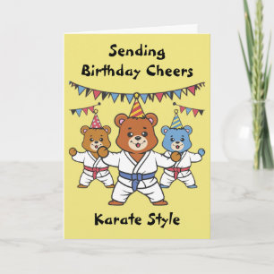 Karate Birthday Card