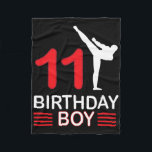 Karate Birthday Tee Boy Gift Kids Taekwondo 3  Fleece Blanket<br><div class="desc">Karate Birthday Tee Boy Gift Kids Taekwondo 3</div>