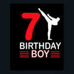 Karate Birthday Tee Boy Gift Kids Taekwondo 5  Poster<br><div class="desc">Karate Birthday Tee Boy Gift Kids Taekwondo 5</div>