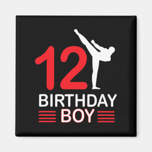 Karate Birthday Tee Boy Gift Kids Taekwondo 6 Magnet