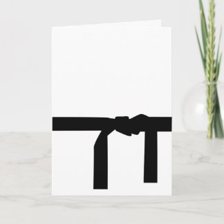 Karate Black Belt Card