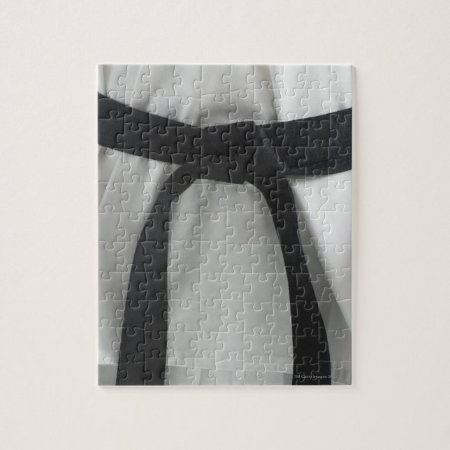 Karate black belt jigsaw puzzle (Vertical)