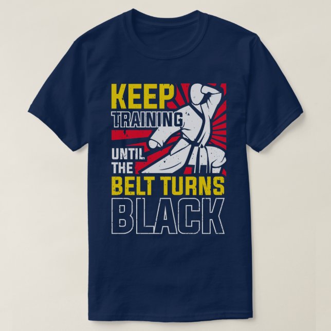 Karate Black Belt Karateka Gift  T-Shirt (Design Front)