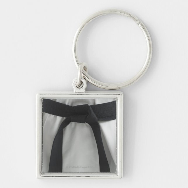 Karate black belt keychain (Front)