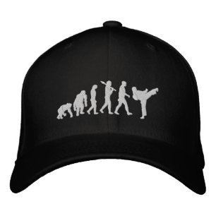 karate black belt martial arts martial artist fans embroidered hat