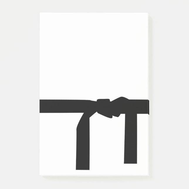 Karate Black Belt Post-it Notes (Front)