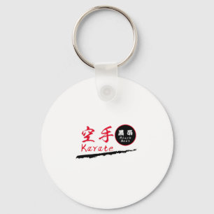Karate Black Belt T Shirt  Keychain