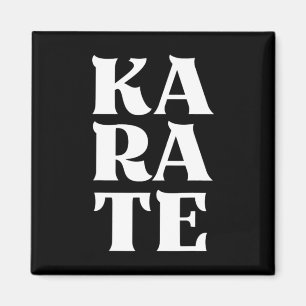 Karate Bold Letters Japanese Martial Art Karateka Magnet