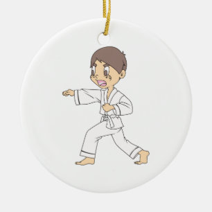 KARATE BOY CERAMIC ORNAMENT