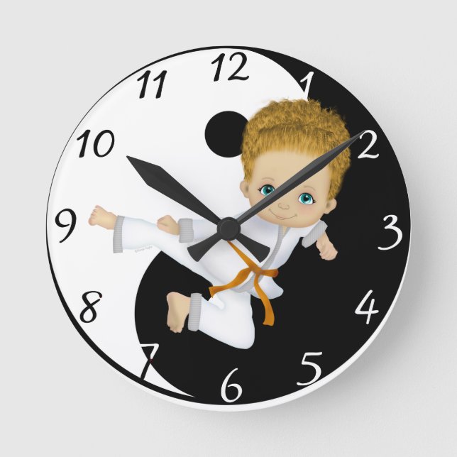 Karate Boy Clock (Front)