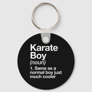 Karate Boy Definition Funny Martial Arts Sports Keychain