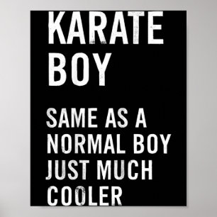 Karate Boy Definition Funny Poster