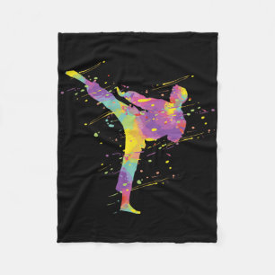 Karate Boy Fleece Blanket