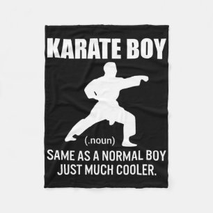 Karate Boy Funny Definition Martial Arts Gift Fleece Blanket