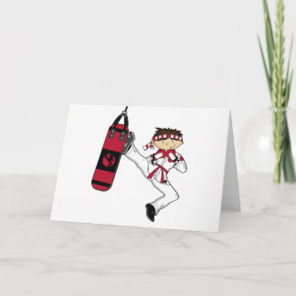 Karate Boy Greeting Card