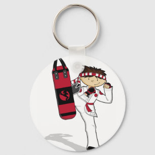 Karate Boy Keychain