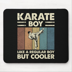 Karate Boy Like A Regular Boy But Cooler Funny Kid Mouse Pad