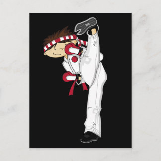 Karate Boy Postcard