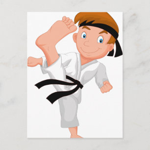KARATE BOY POSTCARD