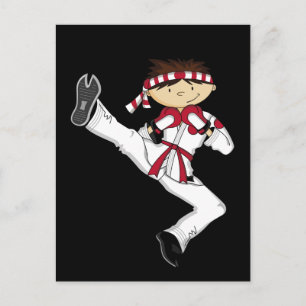 Karate Boy Postcard