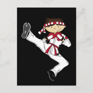 Karate Boy Postcard