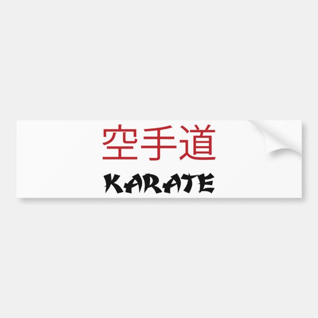 Karate Bumper Sticker (Front)
