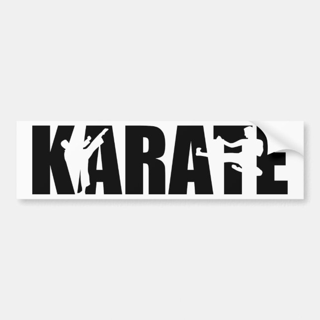 Karate Bumper Sticker (Front)