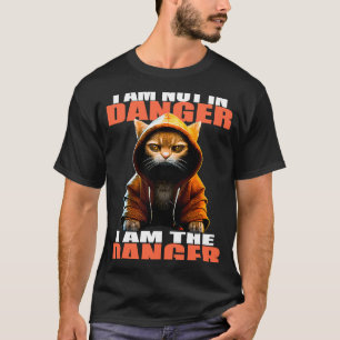 Karate Cat I Am Not In Danger I Am The Danger Cat T-Shirt