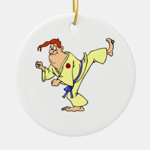Karate Ceramic Ornament
