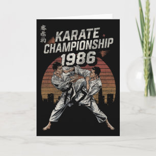 Karate Championship 1986 Vintage Style  Card